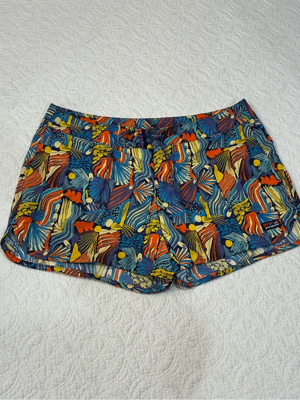 Patagonia Wavefarer Boardshorts Surf Swim Trunks Joy Pitch Blue Women’s Size 10